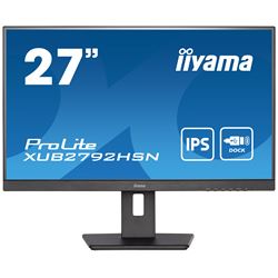 iiyama ProLite Monitor XUB2792HSN-B5 27", Black, Height Adjustable, IPS Panel, USB-C connection, Daisy chain